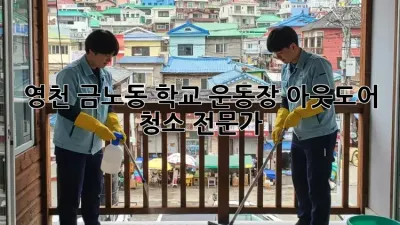 영천 금노동 학교 운동장 아웃도어 청소 전문가